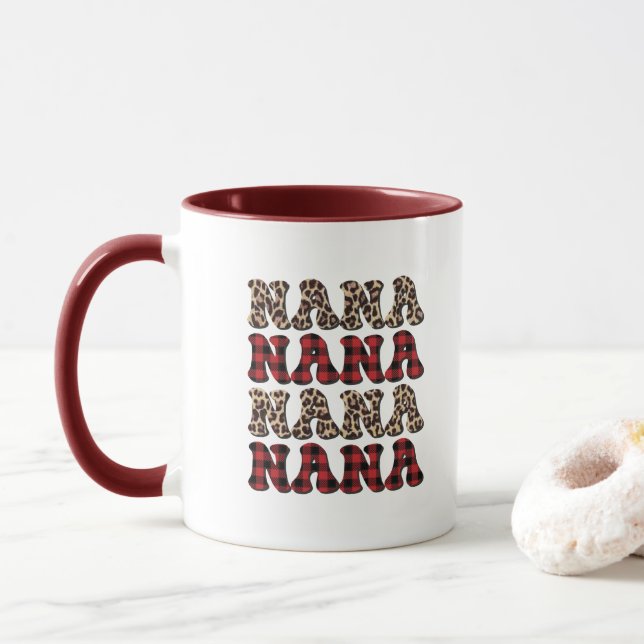 Mug Joli Nana word art  (Avec donut)