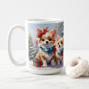 Mug Joli Noël Corgis Fête de Noël