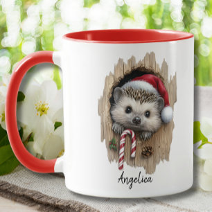 Mug Joli Noël Peehog Hat de Noël Personnalisé