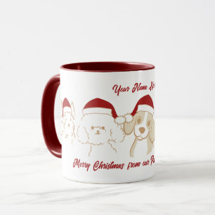 Mug Joli Noël Père Noël chiot