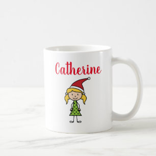 Mug joli Noël personnalisé vacances enfants sur mesu