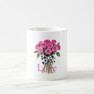 Mug Joli Nœud à Imprimé de Vache Occidental de Roses R