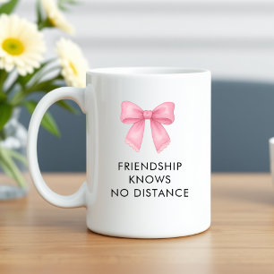 Mug Joli Nœud Rose Coquette Meilleure Amie De Loin