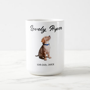 Mug joli nom de l'animal date photo bar boissons offer
