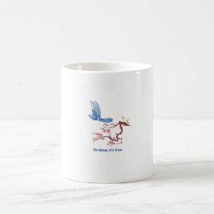 Mug Joli Oiseau Bleu Cerisier Soyez Gentil C'est Gratu