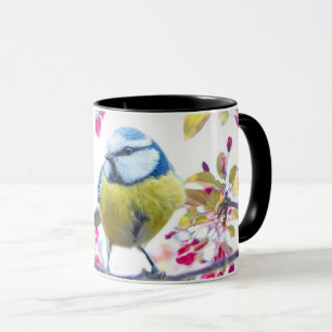 Mug Joli oiseau jaune et bleu - Nature sauvage