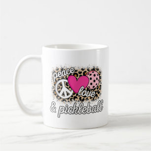 Mug Joli Paix Amour Joueur de Pickleball Drôle de Ball