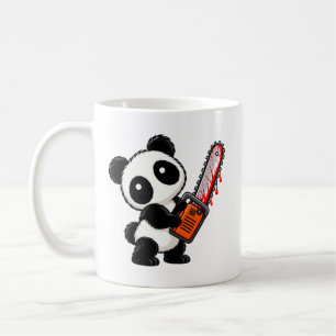 Mug Joli Panda Zombie Tronçonneuse Effrayant