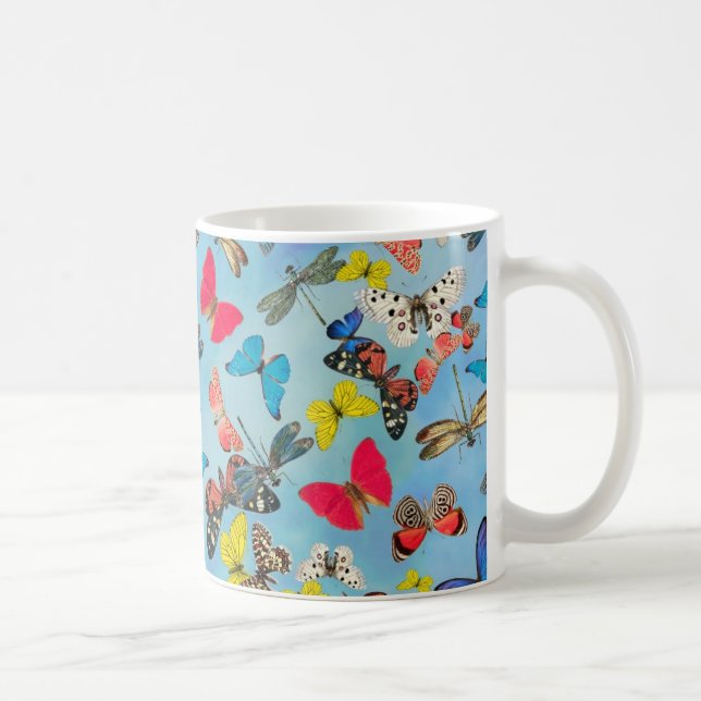 Mug Joli papillon printanier coloré et tendance (Droite)