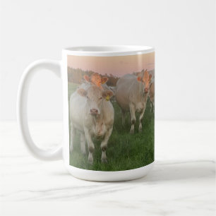 Mug Joli Pastel Charolais Cattle in Pastel