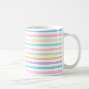 Mug Joli Pastel Horizontale Motif de bandes