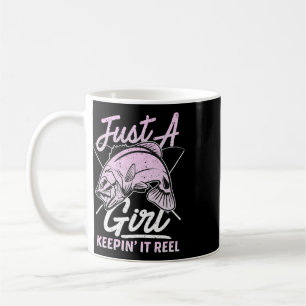 Mug Joli pêche drôle tenue de pêche femme violet P