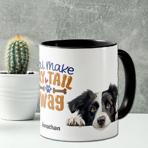Mug Joli Peeking Bordure Collie Vous Faites Mon Baguet