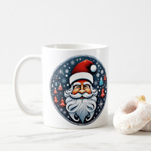 Mug Joli Père Noël de Noël avec arbres Festif