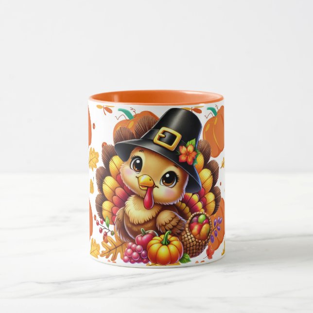 Mug joli petit dindon 3 (Centre)