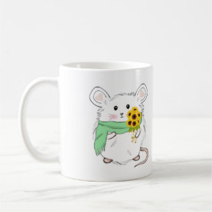 Mug Joli Petit Hamster Tournesols Personnalisés