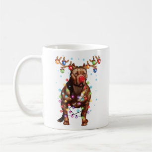 Mug Joli Pitbull Amoureux des chiens Funny Noël cadeau