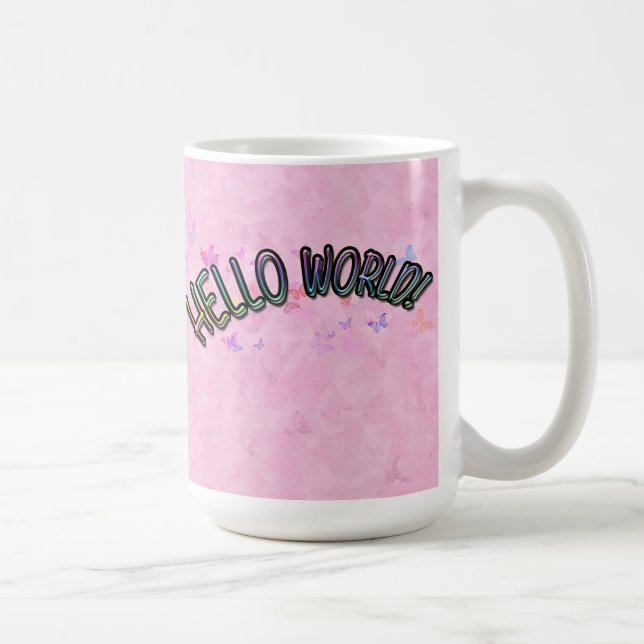 Mug Joli Rainbow Hello World (Droite)