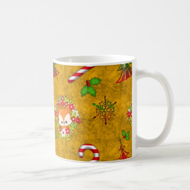 Mug Joli renard de Noël (Droite)