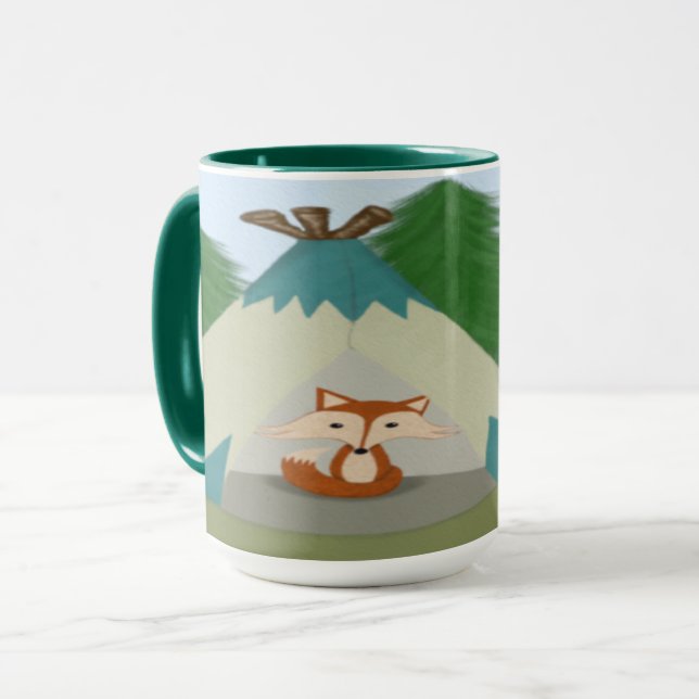 Mug Joli renard solitaire (Devant gauche)