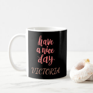Mug Joli Rose Cadeau de Typographie pour une Bonne Jou