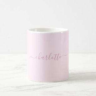 Mug Joli rose et blanc doux