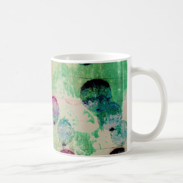 Mug Joli, rustique, art numérique rond coup de pinceau (Droite)