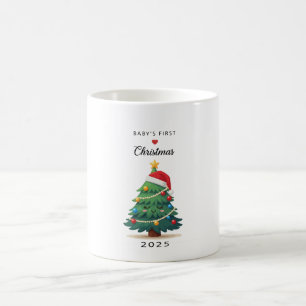 Mug Joli sapin de Noël endormi Le premier Noël de bé
