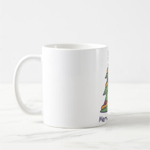 Mug Joli sapin de Noël et étoile, Joyeux Noël Dood