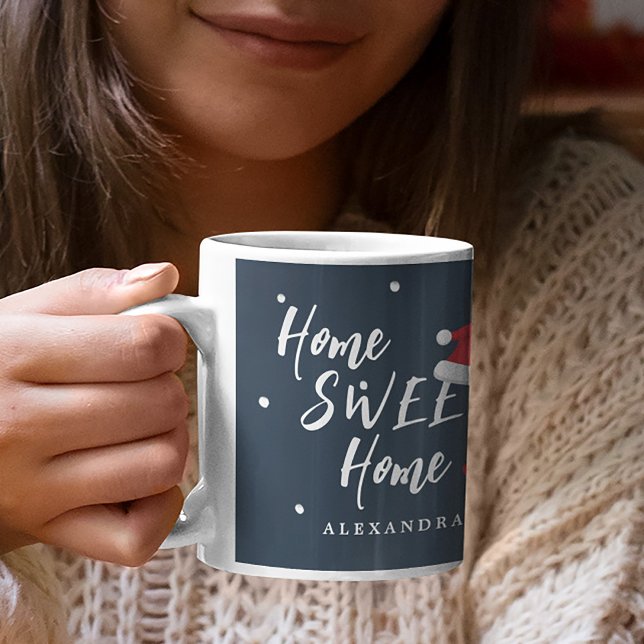 Mug Joli script personnalisé de Noël maison douce mais (Créateur téléchargé)