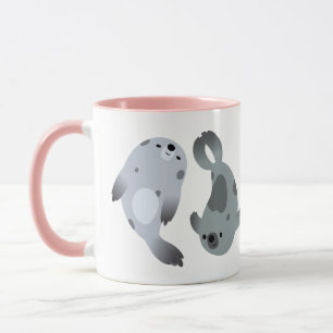 Mug Joli Seals de harpe de dessin animé
