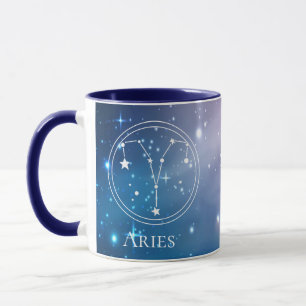 Mug Joli signe du zodiaque BÉLIER Monogramme de nom bl