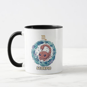 Mug Joli Signe du zodiaque Scorpion Kawaii