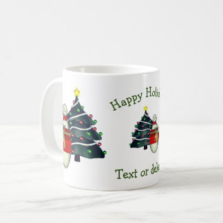 Mug Joli Snowman Tree Fête de Noël personnalisée