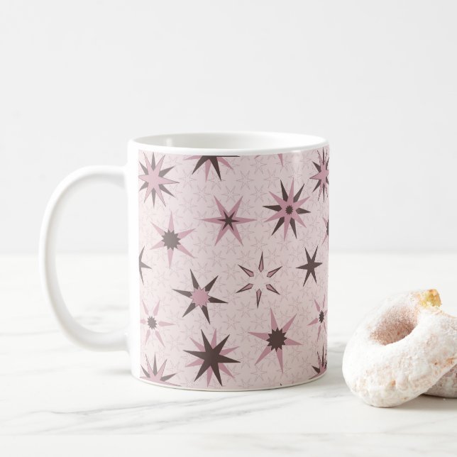 Mug Joli Stars De Geo Rose - motif. (Avec donut)
