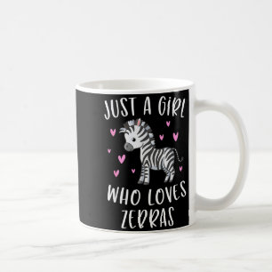 Mug Joli T-Shirt Zèbre Pour Filles Juste Une Fille Qui