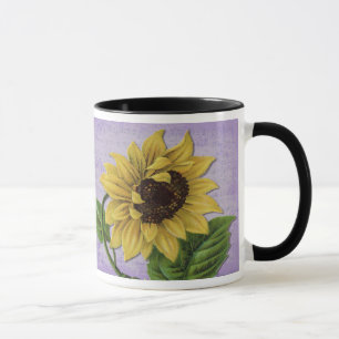 Mug Joli tournesol sur la musique de feuille