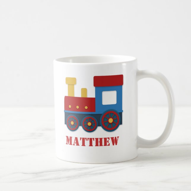 Mug Joli train coloré pour garçons (Droite)