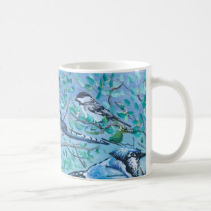 Mug Joli travail d'art sur l'observation des oiseaux