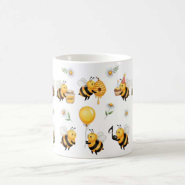 Mug Jolie abeille à bourdons (Centre)