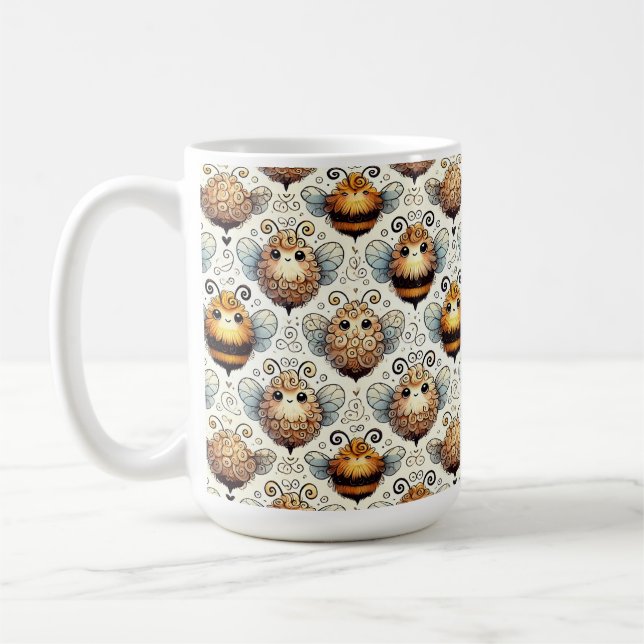 Mug Jolie abeille de dessin animé (Gauche)