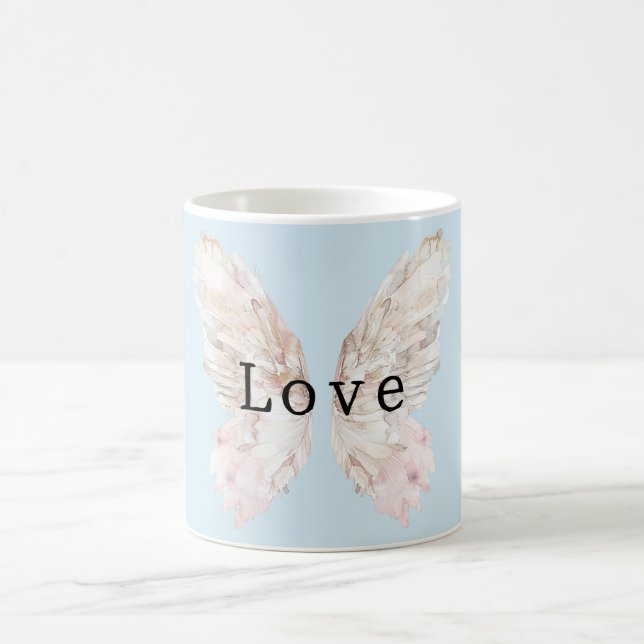 Mug Jolie ailes papillon rose (Centre)