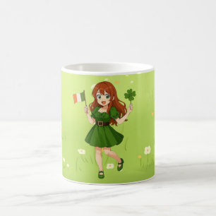 Mug Jolie anime rousse Saint Patrick 