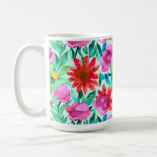 Mug Jolie aquarelle florale