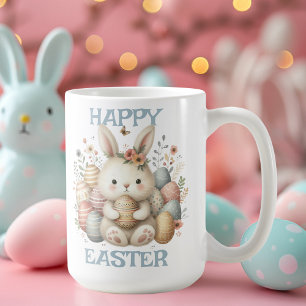 Mug Jolie aquarelle Lapin Pâques