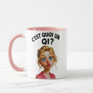 Mug Jolie blonde, yeux bleus