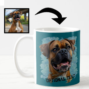 Mug Jolie boîte unique Photo de père amateur de Boxer