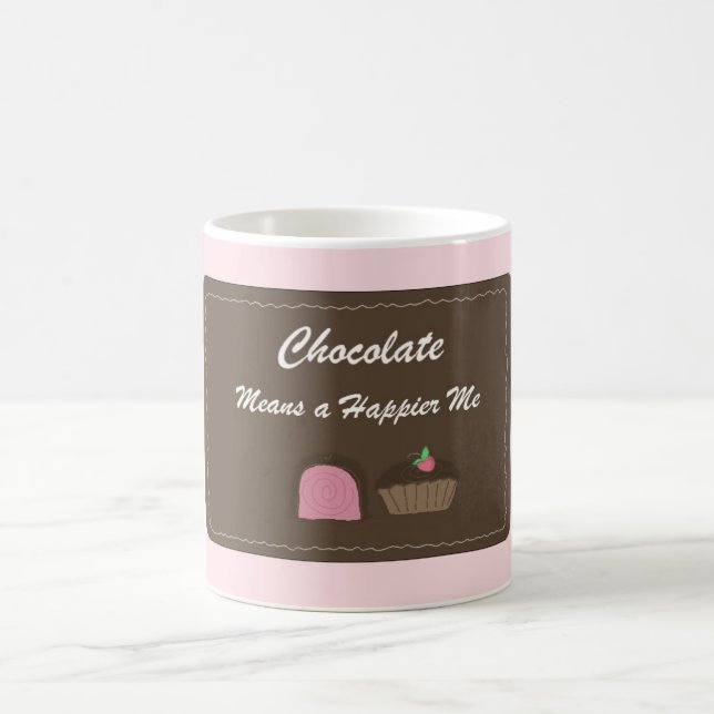 Mug Jolie citation au chocolat (Centre)