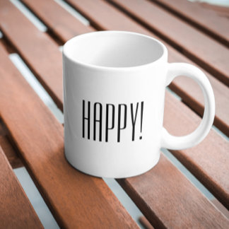 Mug Jolie citation Black White Typographie