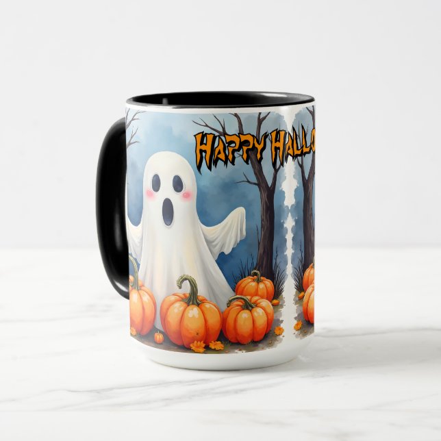 Mug Jolie collection effrayante d'Halloween moderne (Devant gauche)